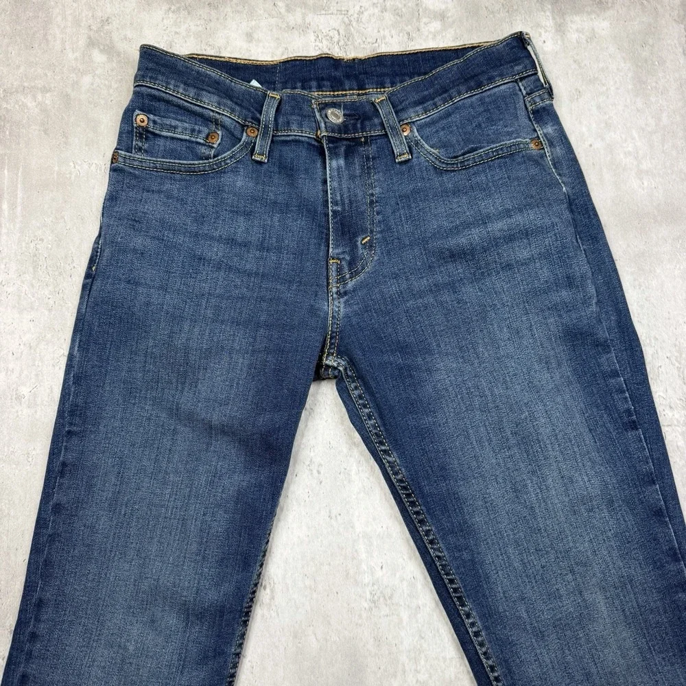 Levis 511 Slim Fit Jeans Mens 29x30 Blue Stretch Denim Straight Leg Dark Wash US